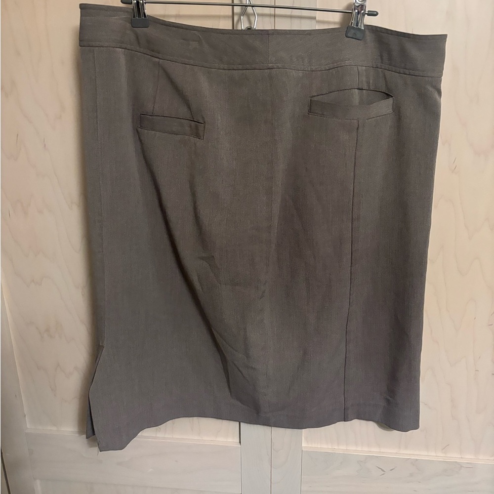 Lane Bryant Taupe Pencil Skirt